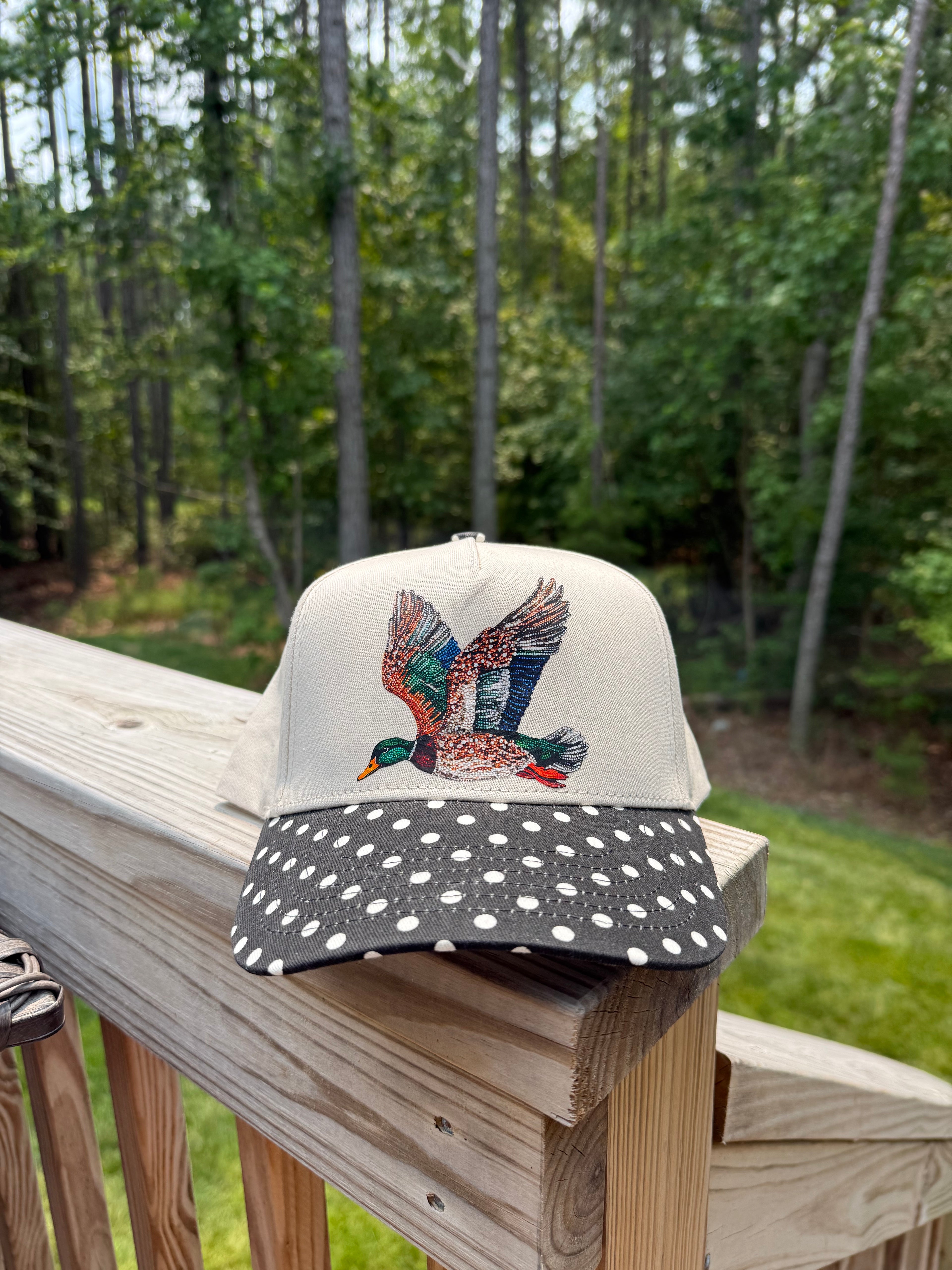 PRE-ORDER: Polka Dot Duck Hat