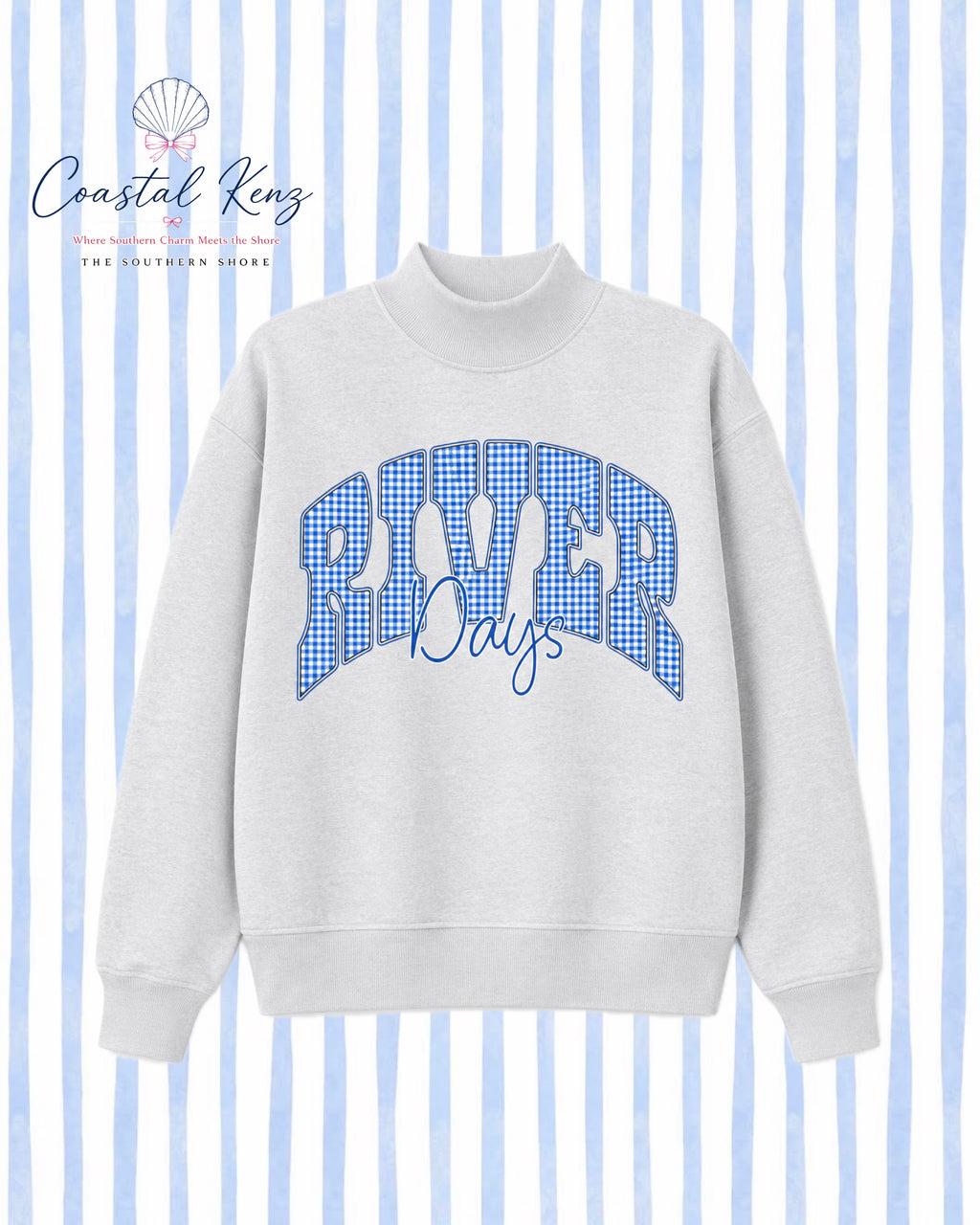 PRE-ORDER: River Days Mock Neck Sweatshirt