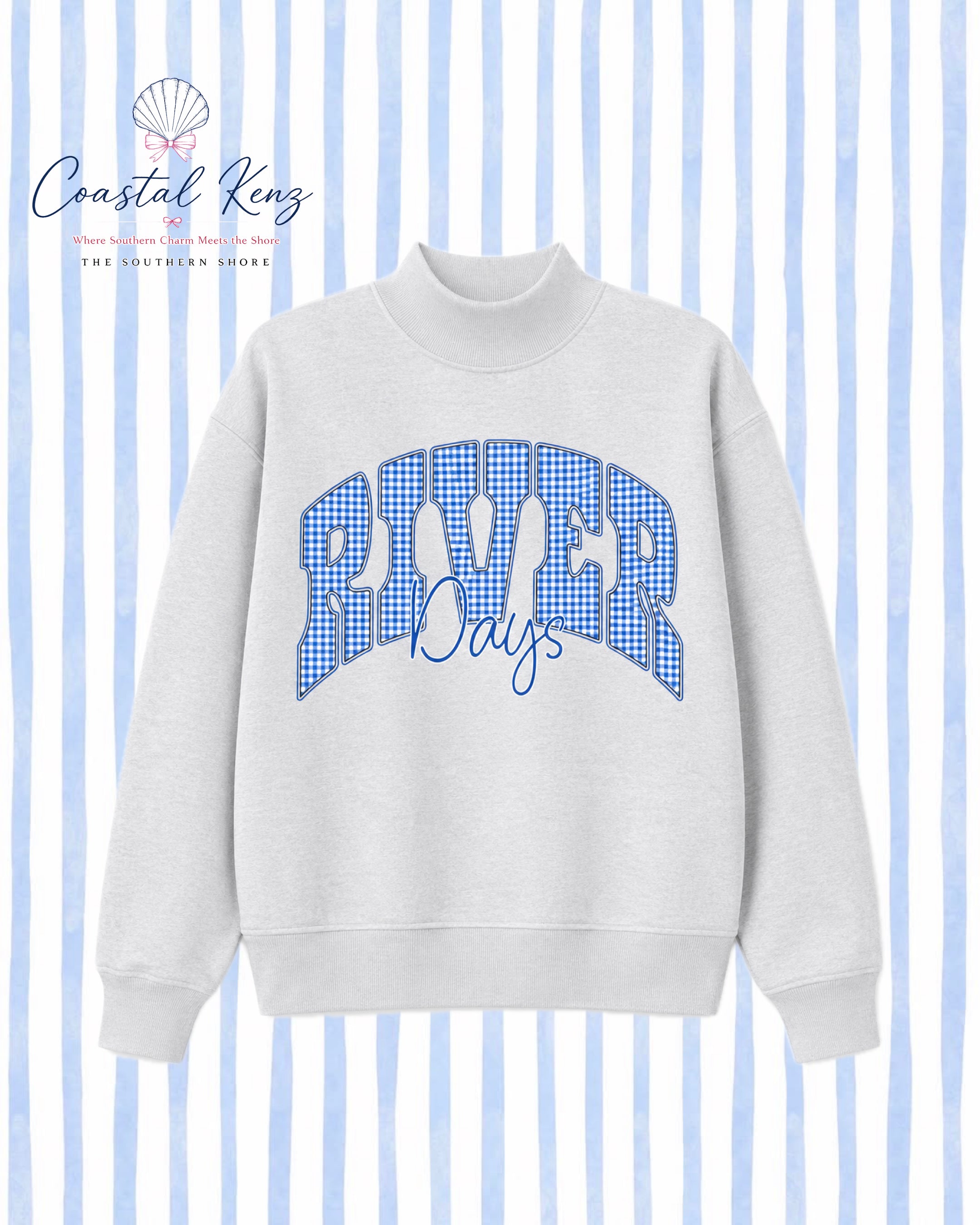 PRE-ORDER: River Days Mock Neck Sweatshirt