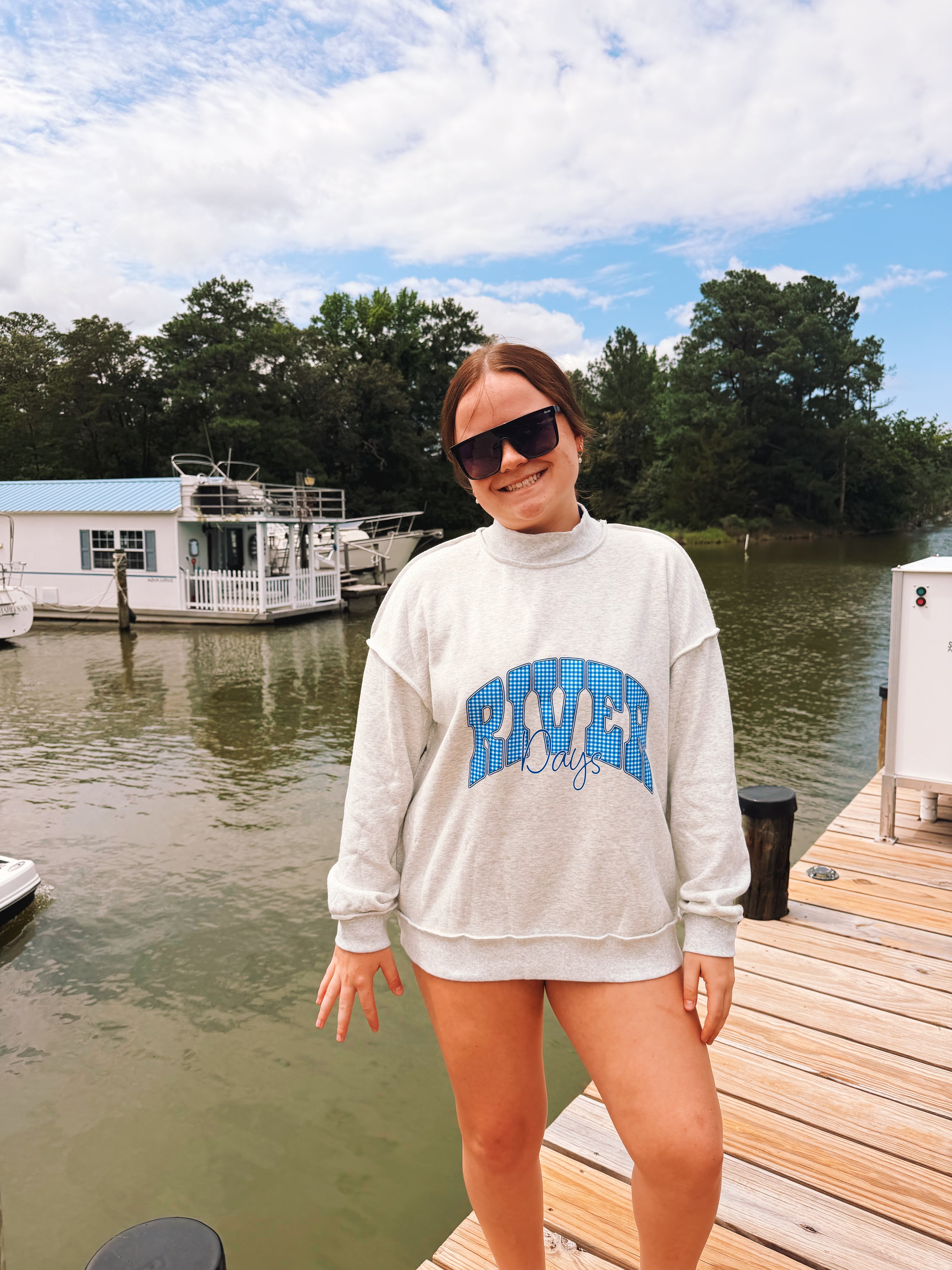 PRE-ORDER: River Days Mock Neck Sweatshirt