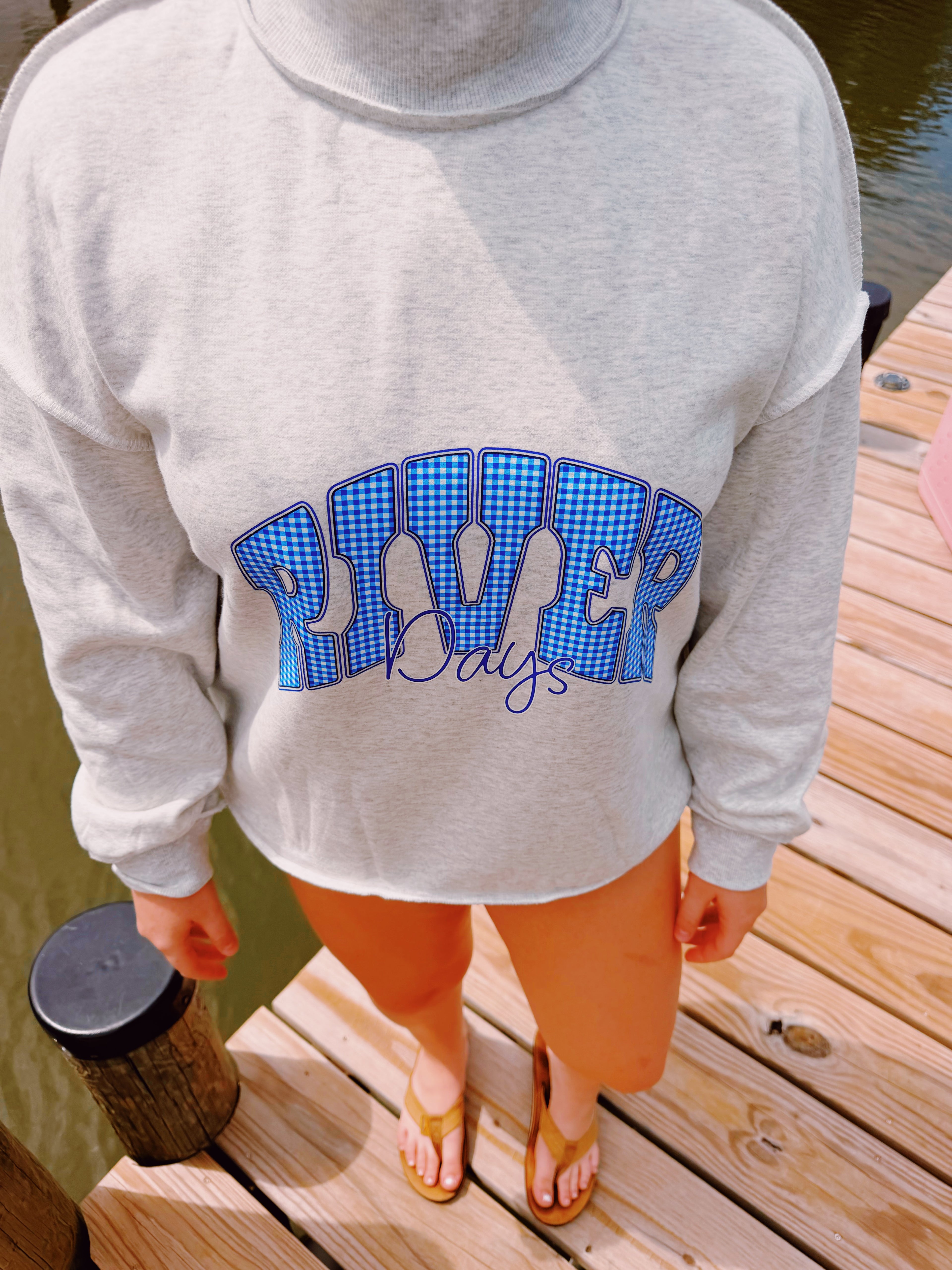 PRE-ORDER: River Days Mock Neck Sweatshirt