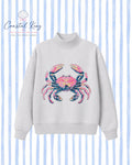 PRE-ORDER: Southern Shore Sequin Crab Mock Neck Sweatshirt